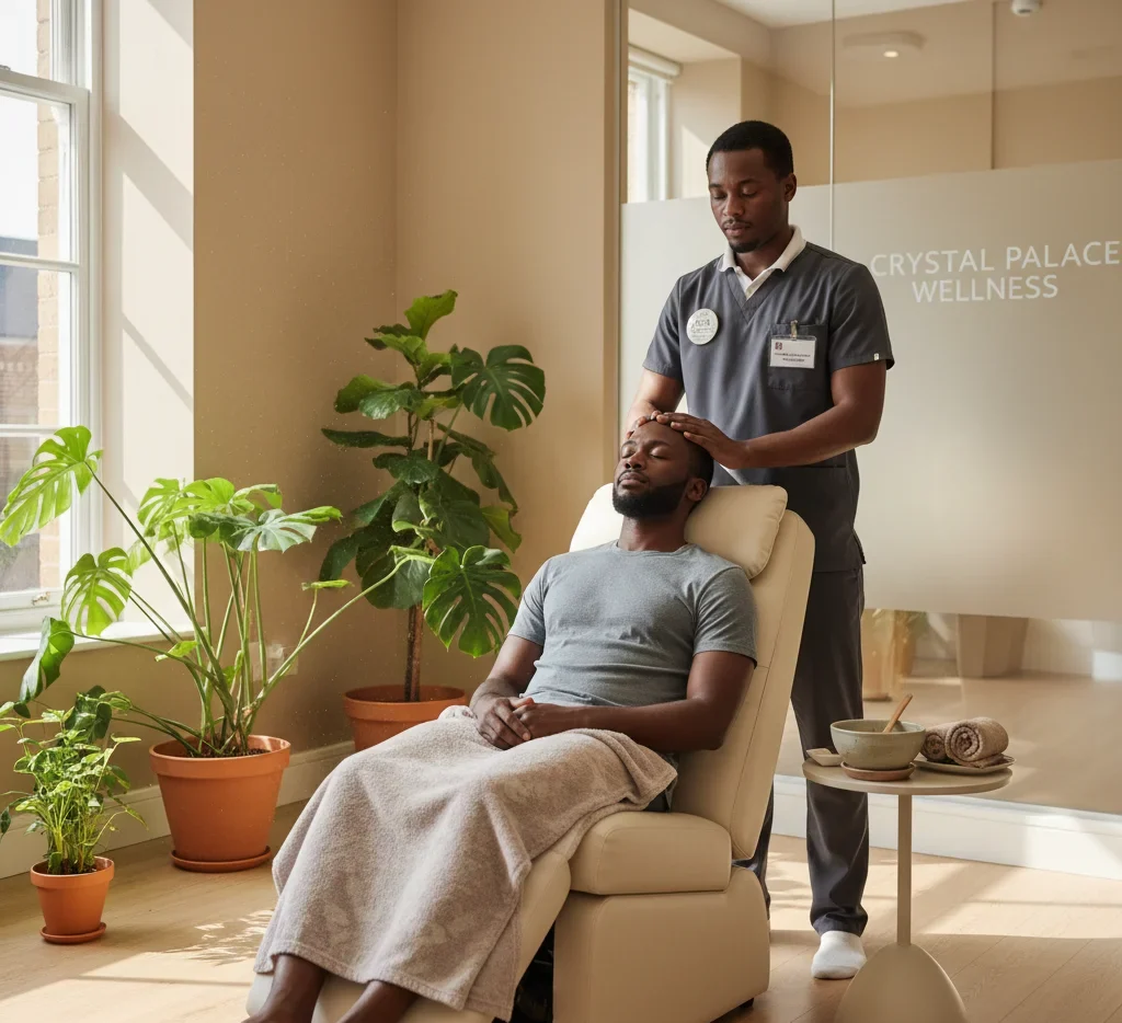 Indian Head Massage at Elysia Wellness Crystal Palace.