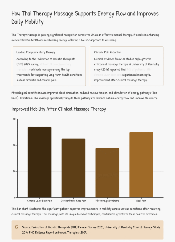 thai Therapy Massage focusing on hands, clothing, and stretch technique