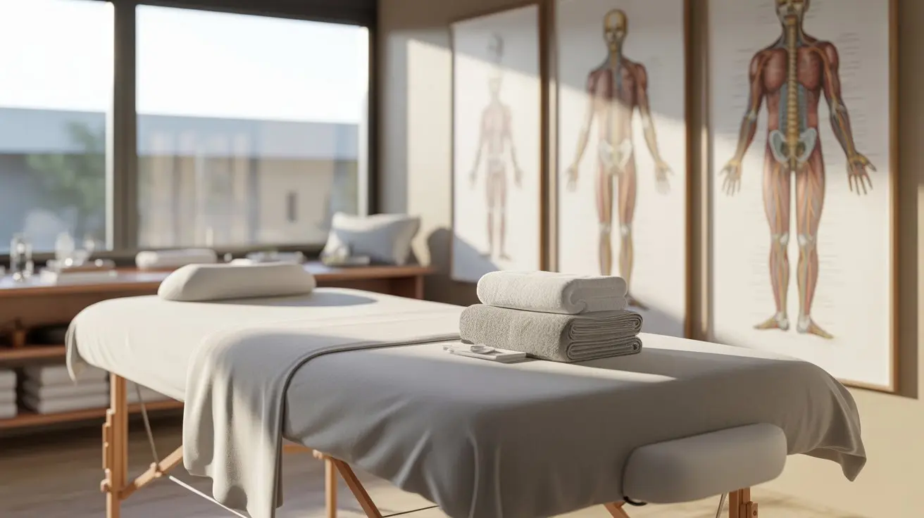 Massage crystal palace, London therapy room illustrating how massage supports the nervous system and whole-body wellness in a calm clinical setting