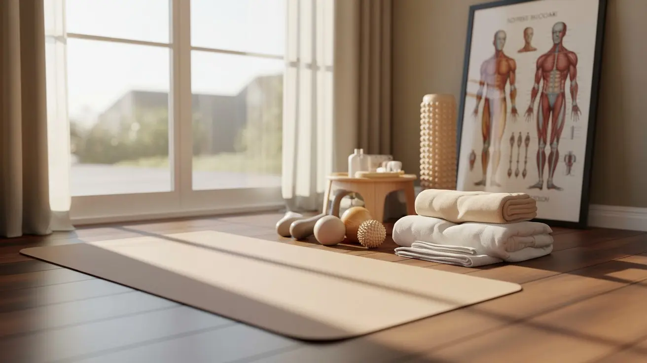 key body areas that benefit from deep tissue massage at home, including back, shoulders, legs, and feet in a calm home setting